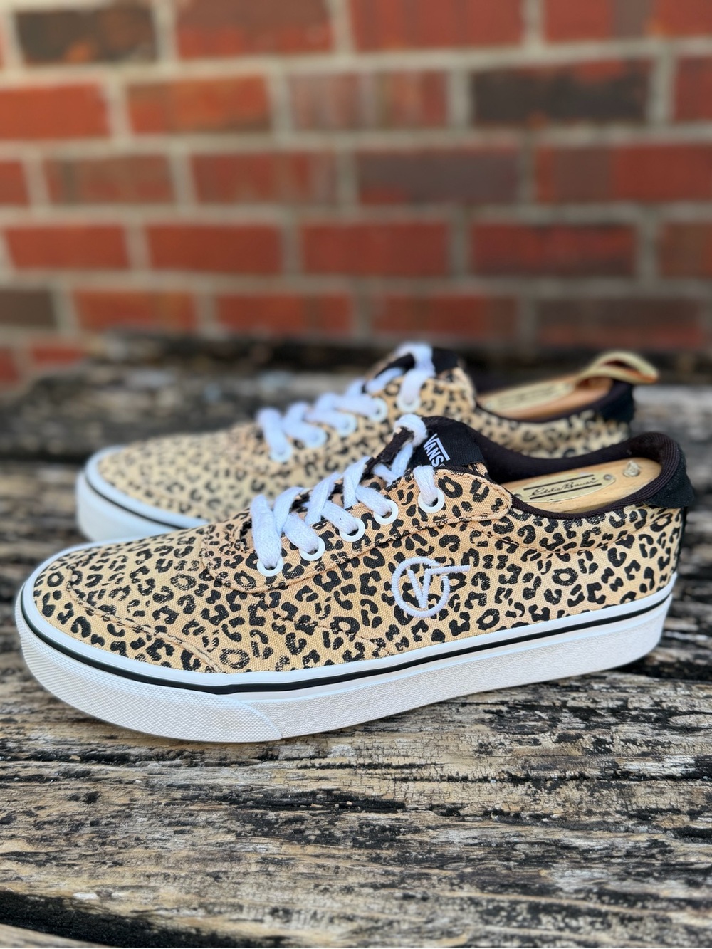 Vans Sport Vulc Women’s Sz 8.5 Lace Up VN0A5ELC36I Cheetah Print Skate Shoes X1 - Picture 9 of 14